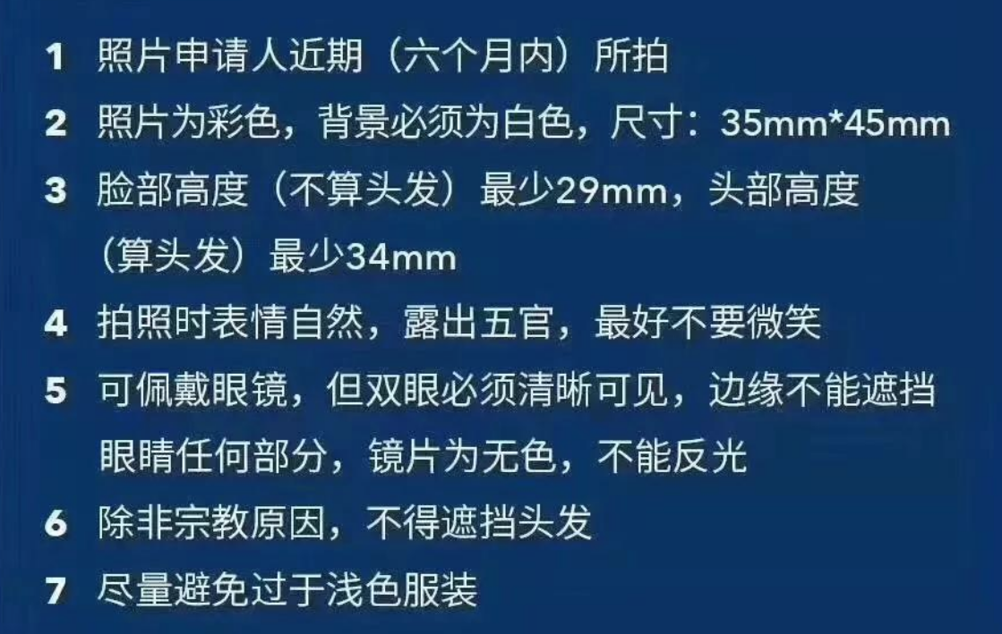 出国签证照片尺寸大小要求，盘点各国国家的签证尺寸